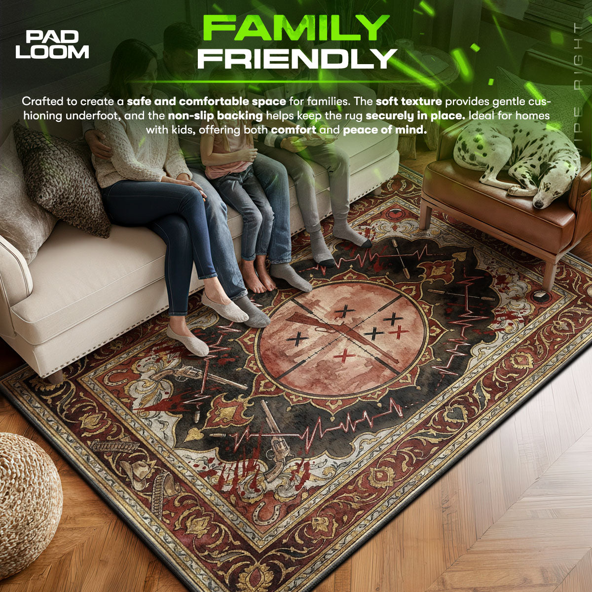 Dead Eye Target Rug - RDR2 Chair Mat