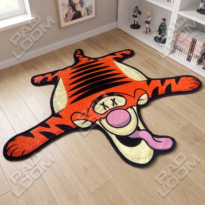 Dead Tigger Rug - Shaped Cartoon Area Rug