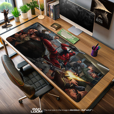 Deadpool Action Brawl Mouse Pad, Marvel Gamer Desk Mat