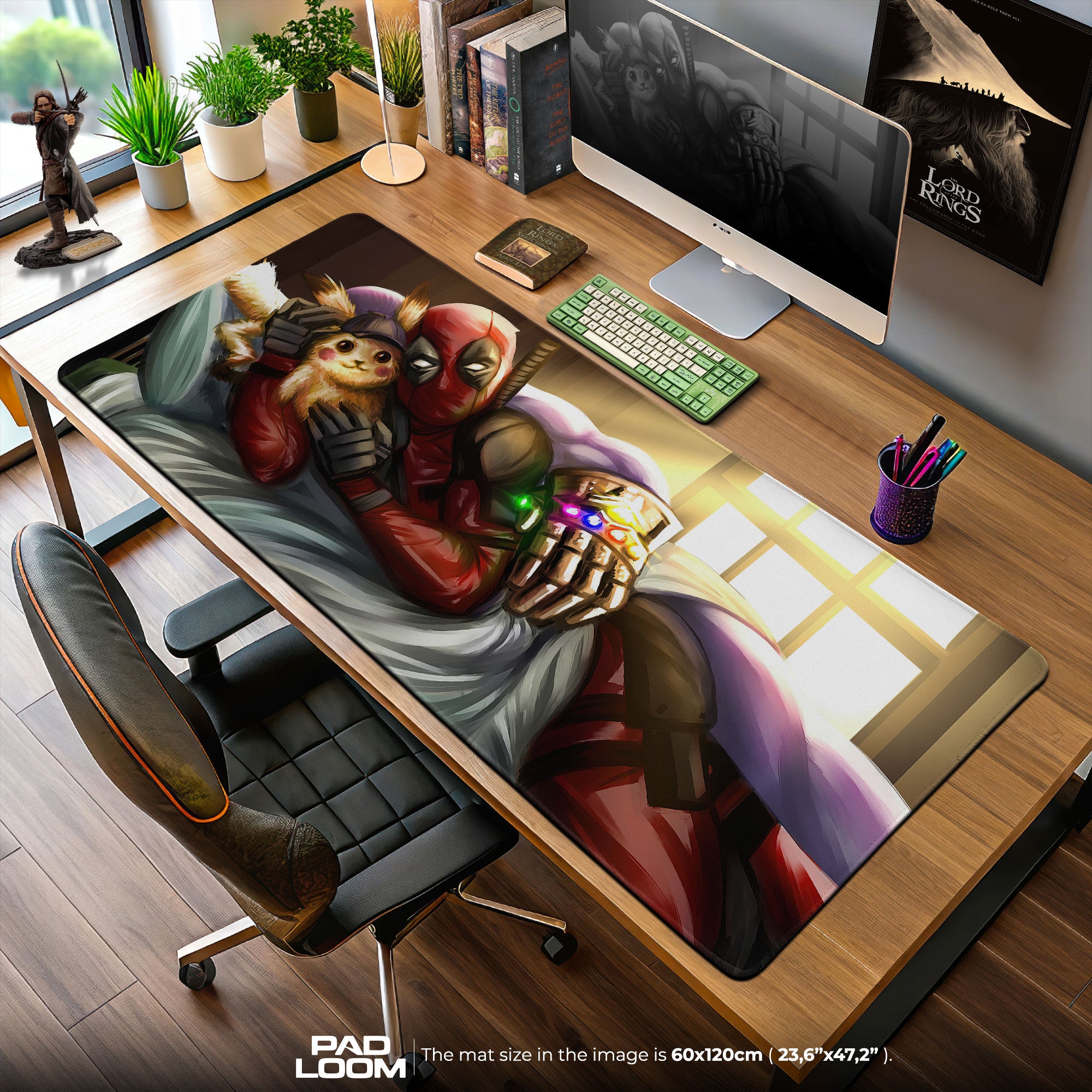 Deadpool Infinity Gauntlet Mouse Pad, Gamer Desk Mat