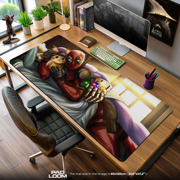 Deadpool Infinity Gauntlet Mouse Pad, Gamer Desk Mat