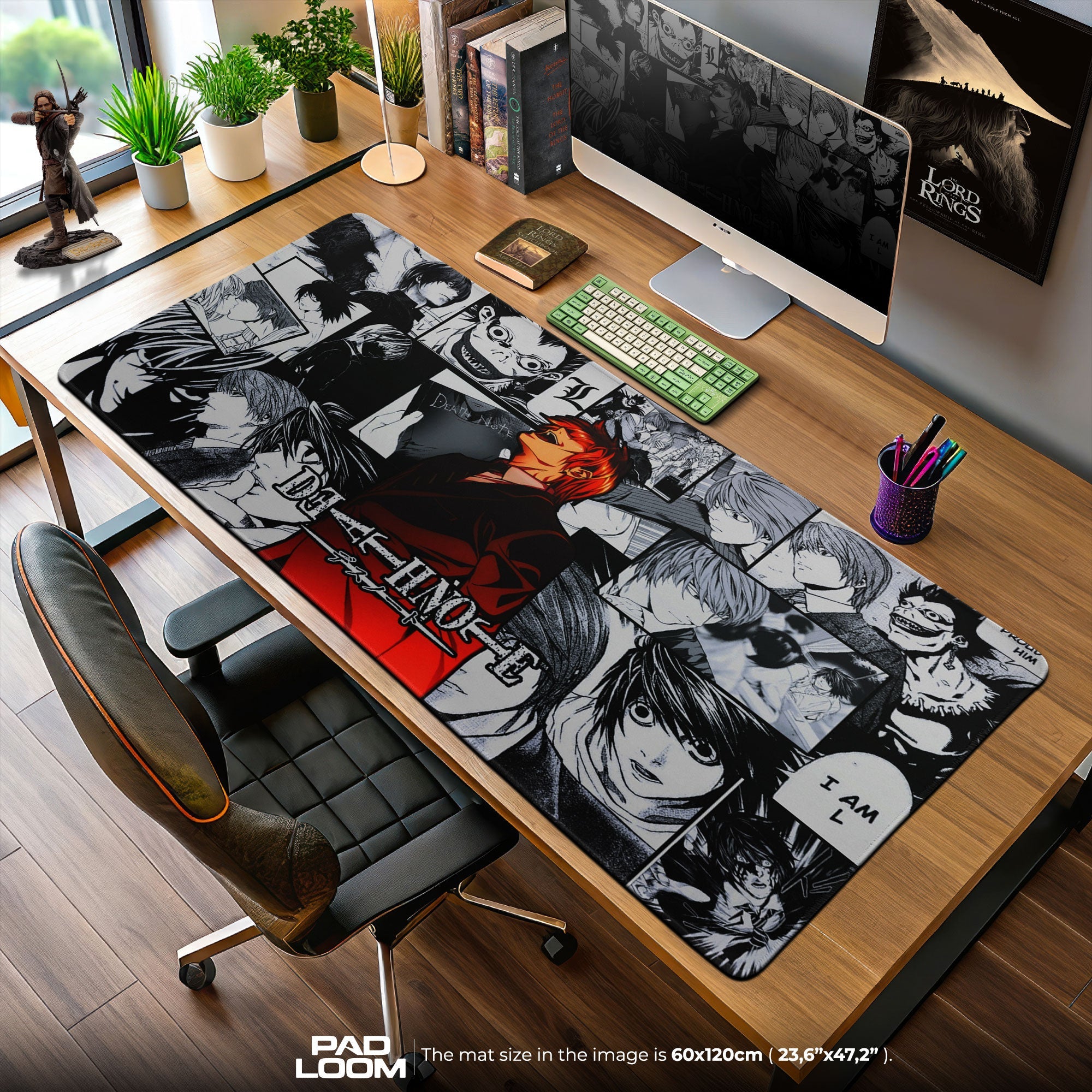 Death Note Light Yagami Mouse Pad, Anime Shadow Desk Mat – Padloom