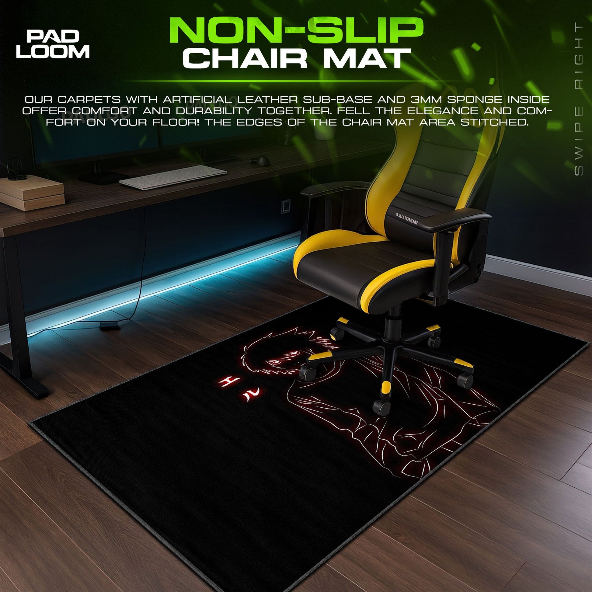Death Note Mouse Pad - The Detective’s Shadow Anime Desk Mat Padloom