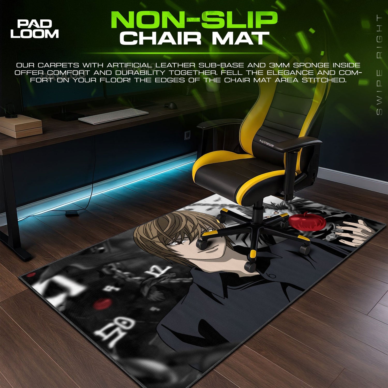 Death Note Mouse Pad - The God Complex Anime Desk Mat Padloom