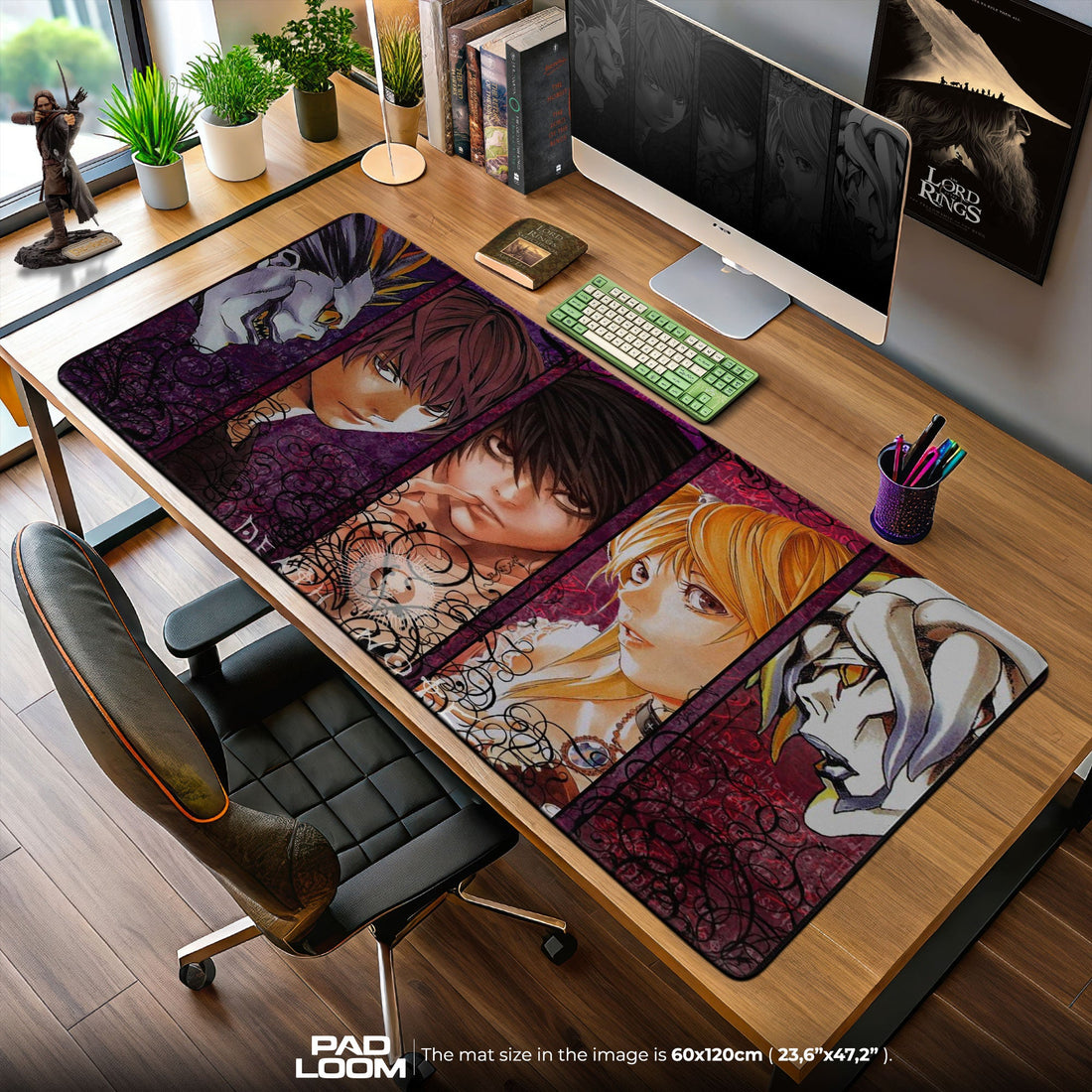 Death Note Mouse Pad - Web of Judgment Anime Desk Mat Padloom