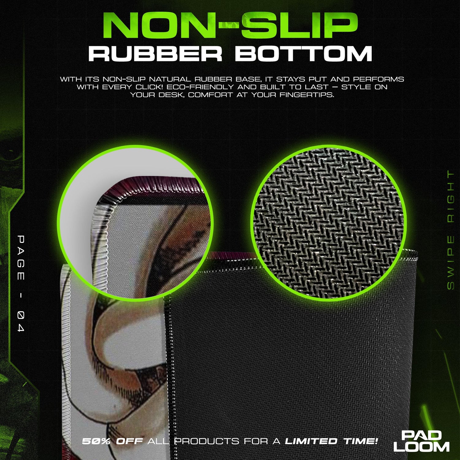 Death Note Mouse Pad - Web of Judgment Anime Desk Mat Padloom