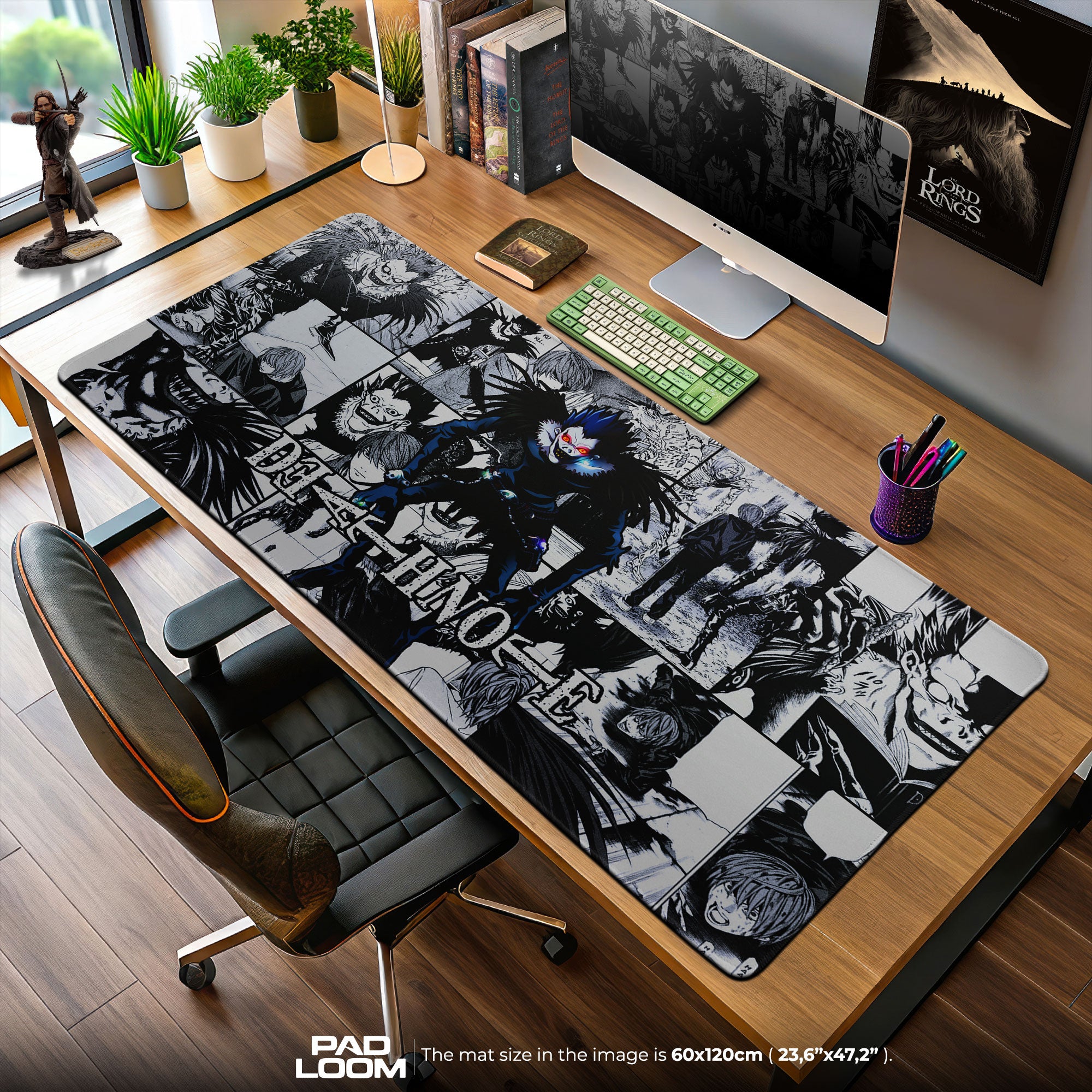Death Note Ryuk Mouse Pad, Anime Shinigami Desk Mat