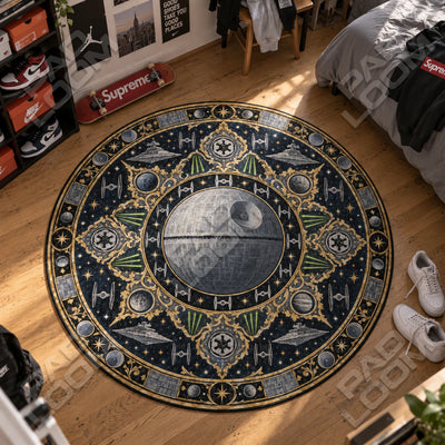 Death Star Filigree Round Rug - Star Wars Chair Mat