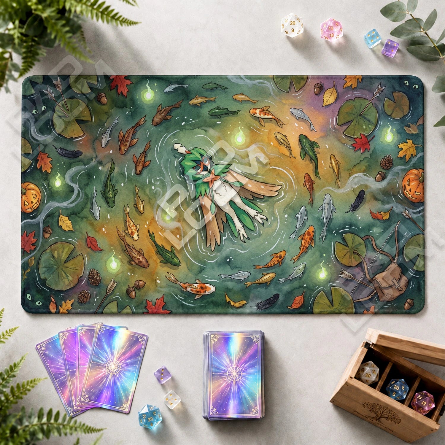 Decidueye Forest Playmat - Pokemon TCG Mat - view 2