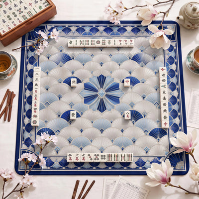 Deco Fan Mahjong-Matte - Mah-Jongg Tischmatte