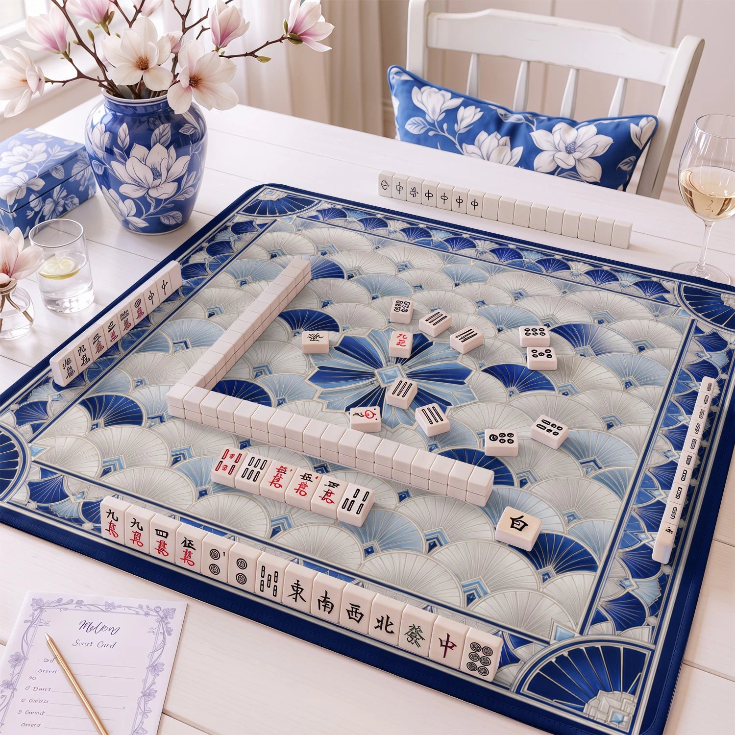 Deco Fan mahjong mat – M (60x60 cm) and L (81x81 cm) sizes