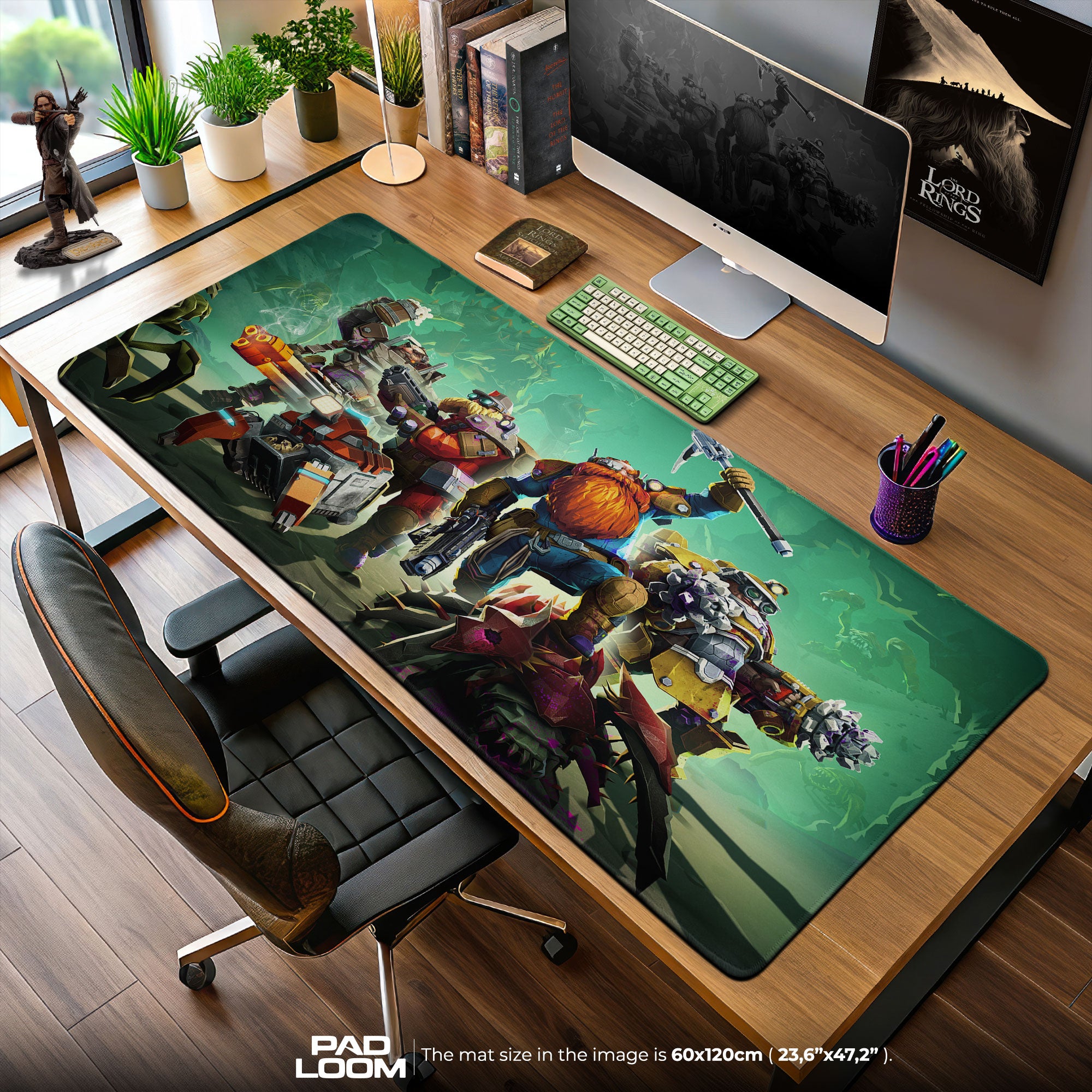 Deep Rock Galactic Mouse Pad, Dwarf Squad Gaming Desk Mat