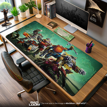 Deep Rock Galactic Mouse Pad, Dwarf Squad Gaming Desk Mat