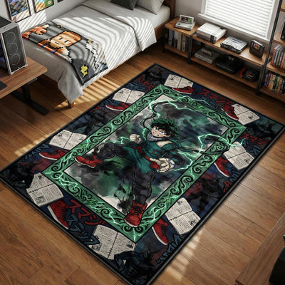 Deku Blackwhip Full Cowl Rug - My Hero Academia Chair Mat
