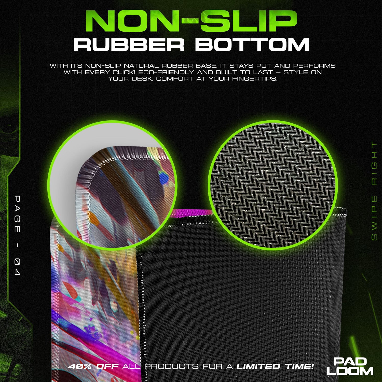 Deku Final Stand Mouse Pad, My Hero Academia Anime Gaming Desk Mat Padloom