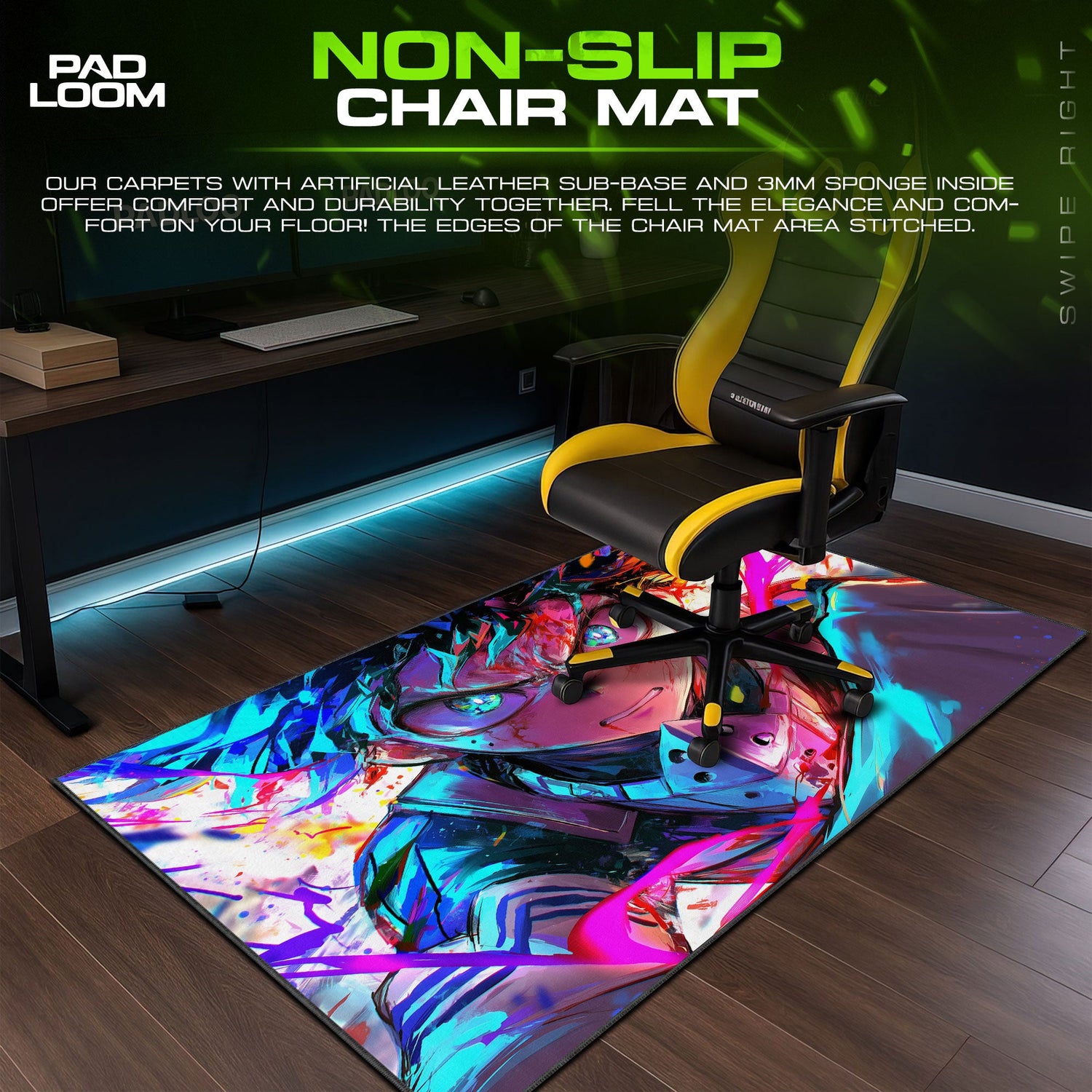 Deku Final Stand Mouse Pad, My Hero Academia Anime Gaming Desk Mat Padloom