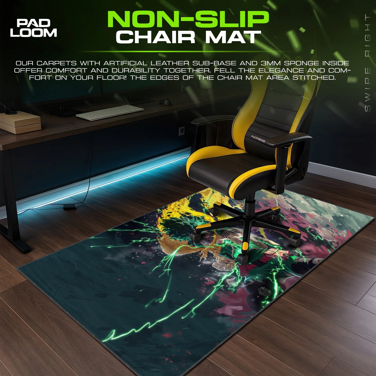 Deku Full-Tilt Surge Mouse Pad - MHA Desk Mat