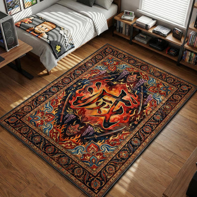 Demon Slayer Corps Metsu Symbol Rug - Demon Slayer Chair Mat