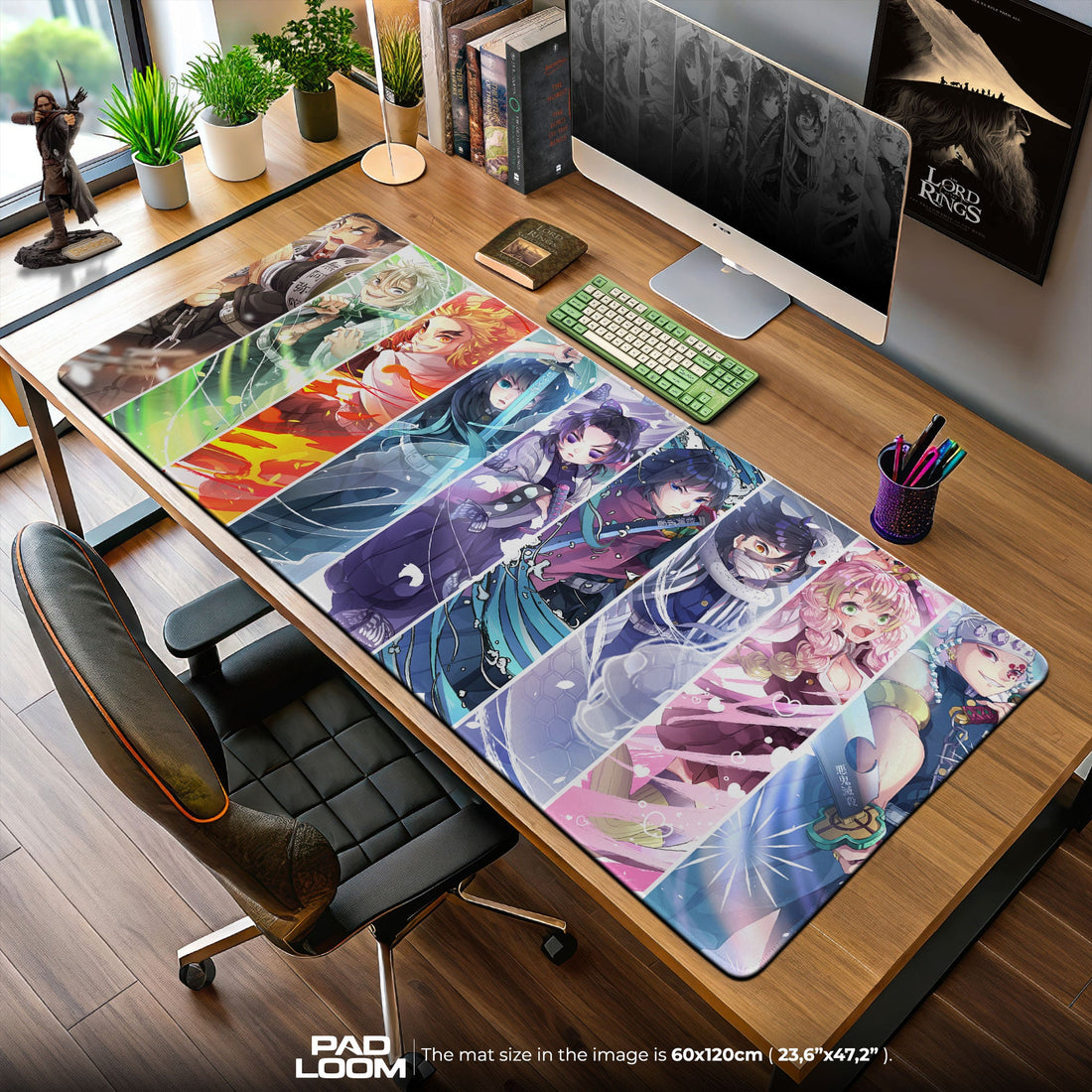 Demon Slayer Hashira Mouse Pad - Unity of Pillars Desk Mat Padloom