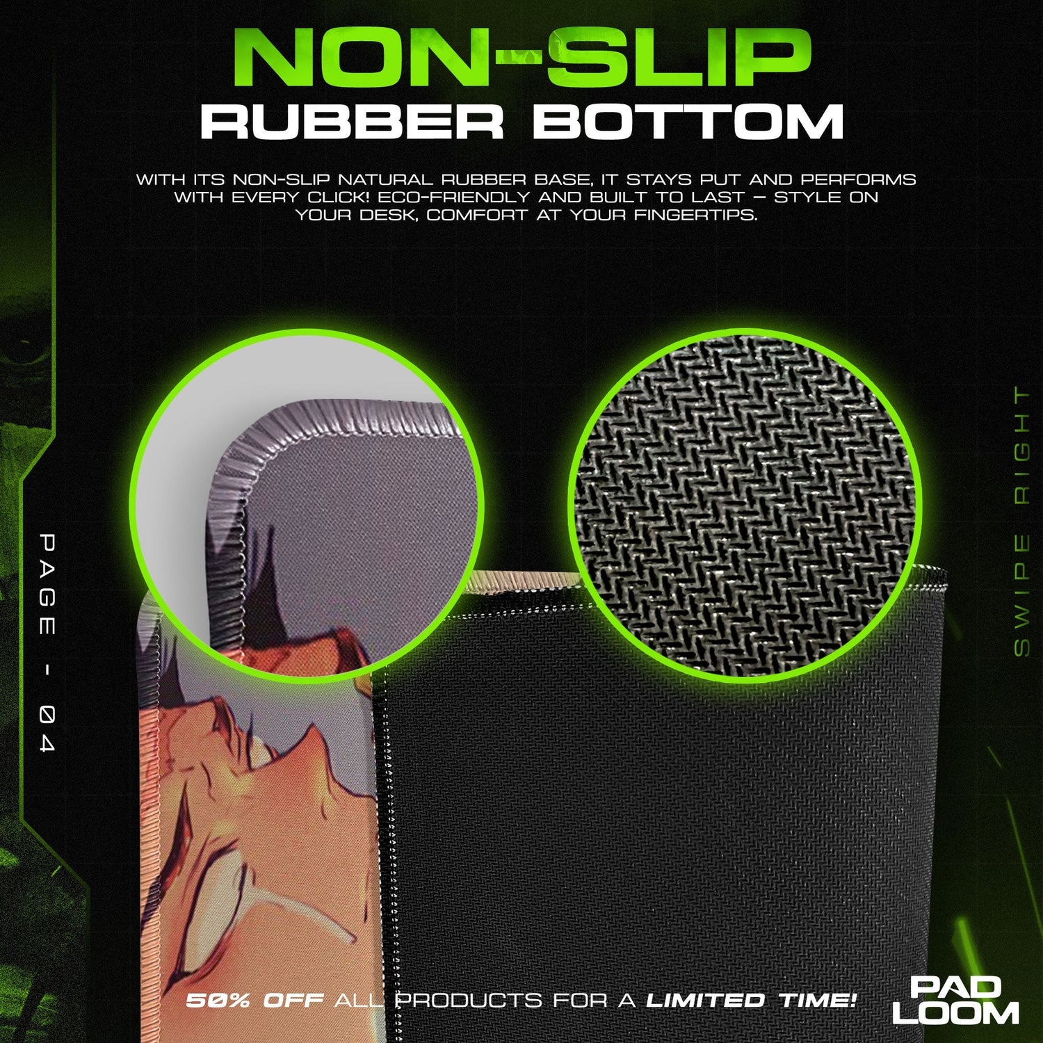 Demon Slayer Hashira Mouse Pad - Ink Style Anime Desk Mat Padloom