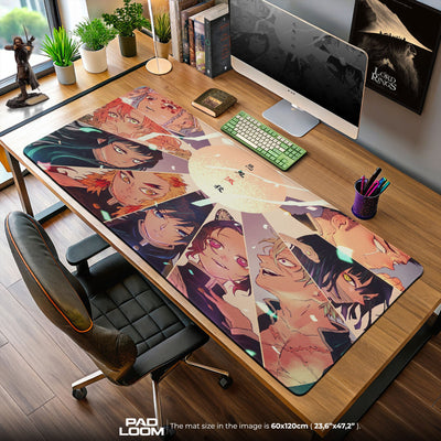 Demon Slayer Hashira Mouse Pad - Unity of Pillars Desk Mat