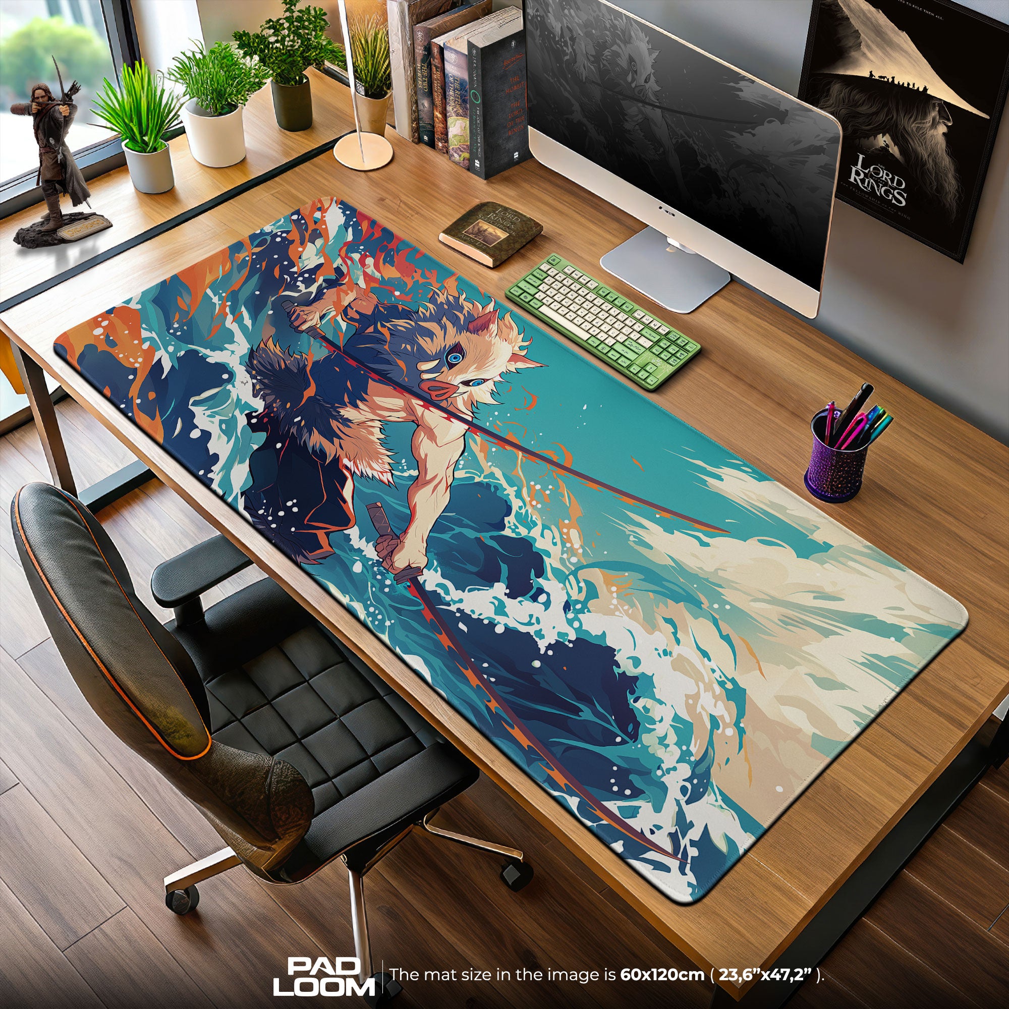 Demon Slayer Inosuke Hashibira Mouse Pad – Anime Gaming Desk Mat