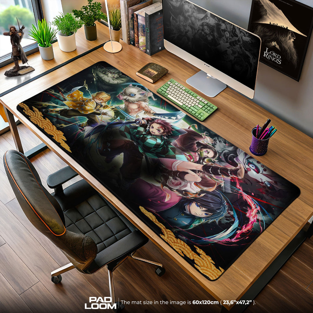Demon Slayer Mouse Pad - Breath of Unity Anime Desk Mat Padloom