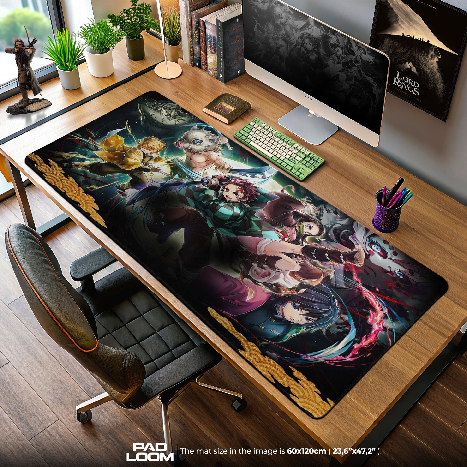 Demon Slayer Mouse Pad - Breath of Unity Anime Desk Mat Padloom