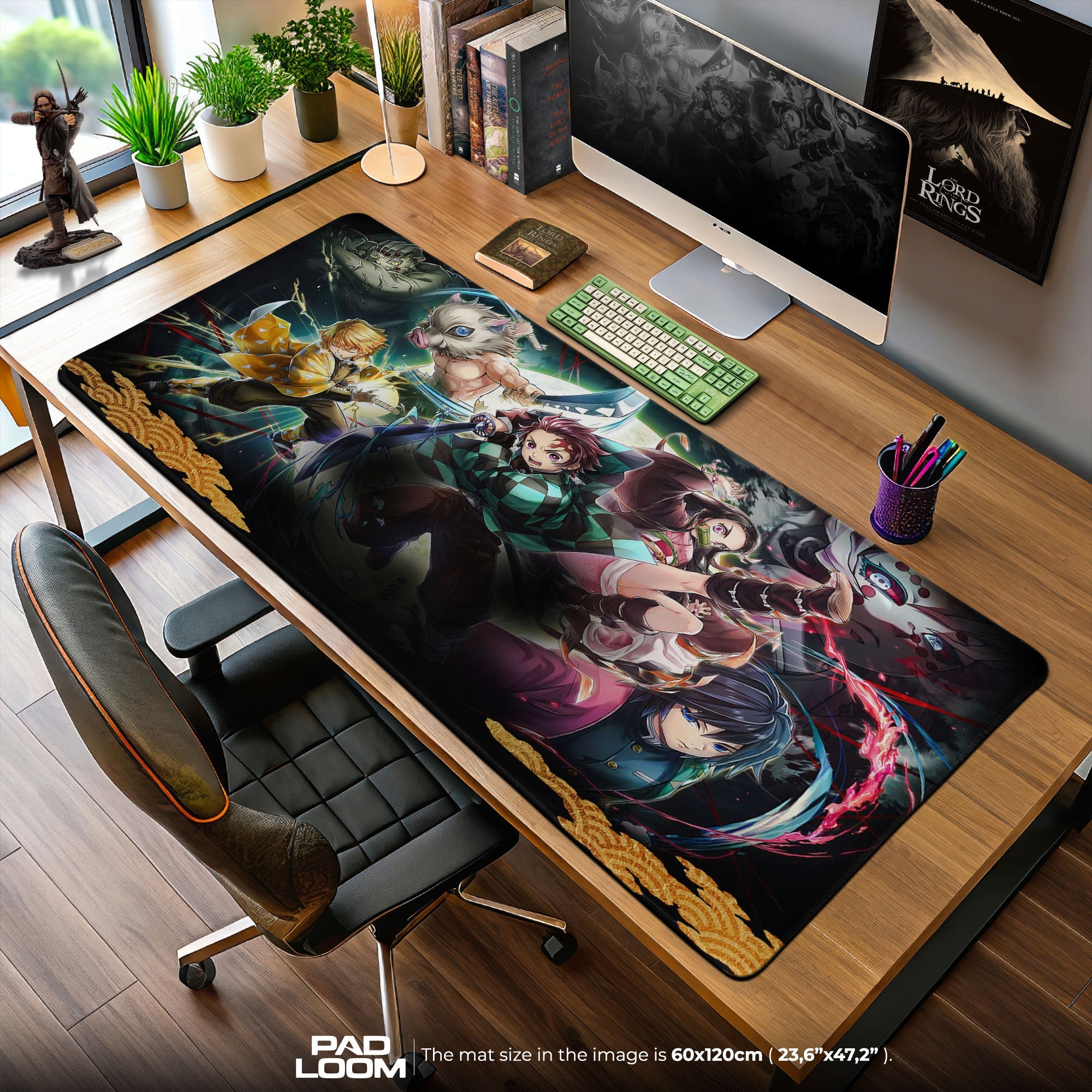 Demon Slayer Mouse Pad - Breath of Unity Anime Desk Mat Padloom
