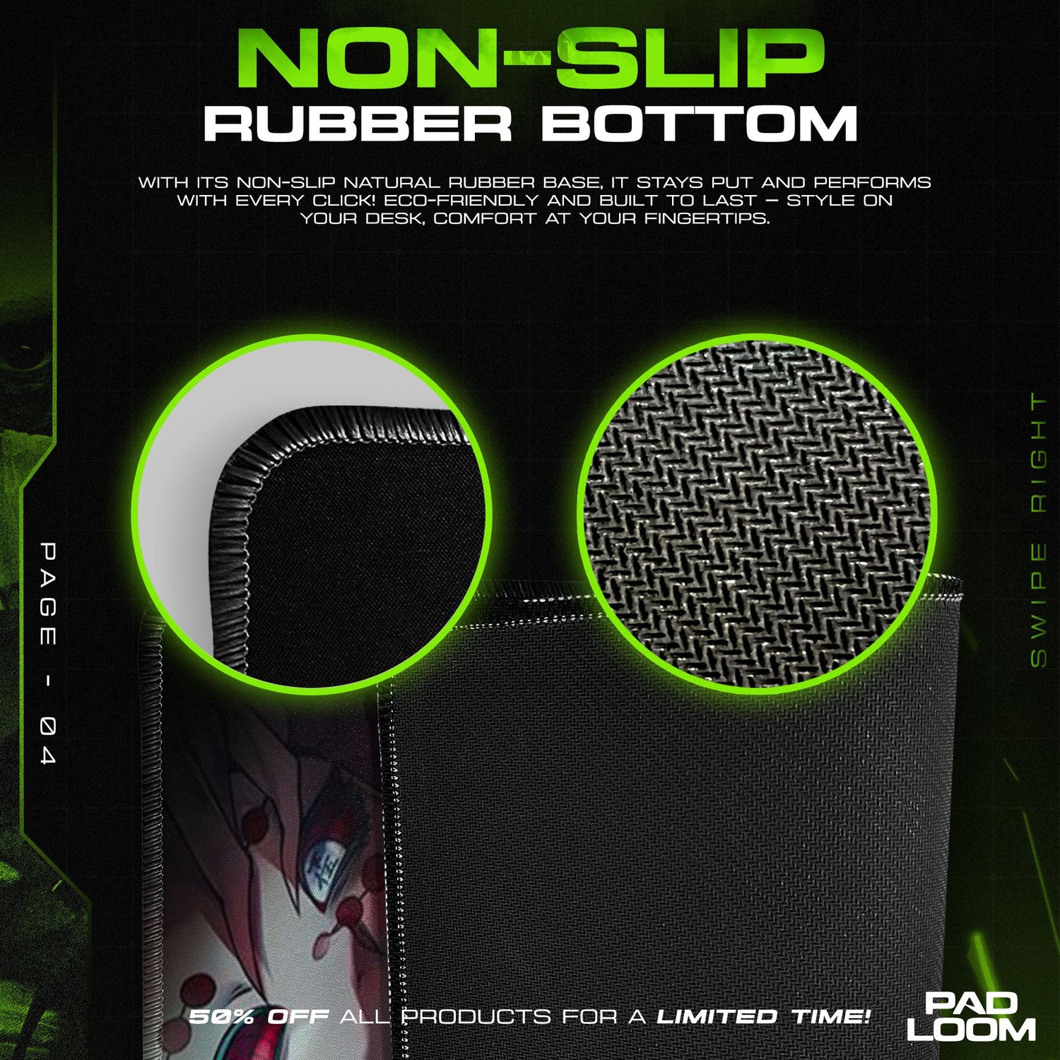 Demon Slayer Mouse Pad - Breath of Unity Anime Desk Mat Padloom