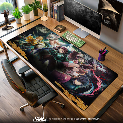 Demon Slayer Mouse Pad - Breath of Unity Anime Desk Mat