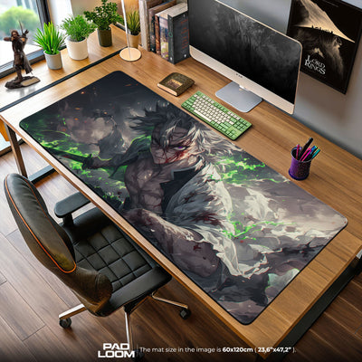 Demon Slayer Sanemi Wind Hashira Mouse Pad – Anime Gaming Desk Mat
