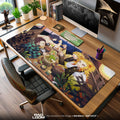 Demon Slayer Shared Feast Mouse Pad, Anime Gaming Desk Mat Padloom