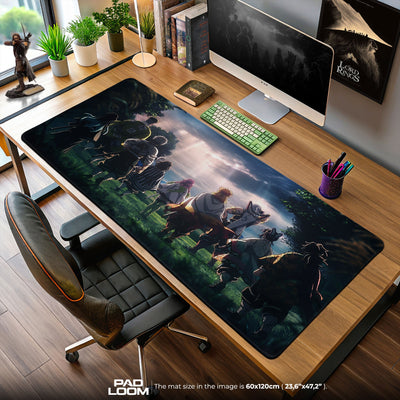 Demon Slayer Sunrise Journey Mouse Pad, Anime Desk Mat