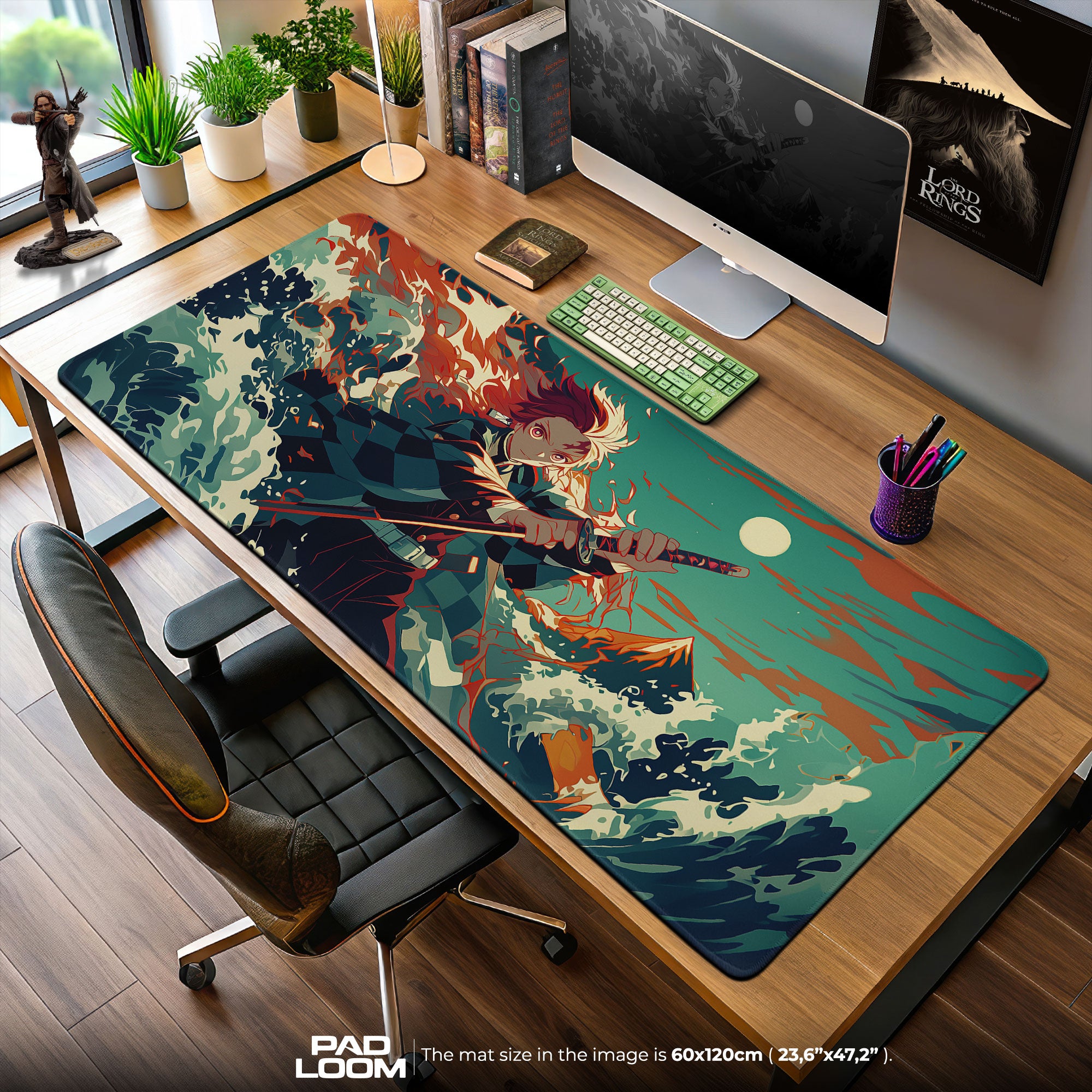 Demon Slayer Tanjiro Kamado Mouse Pad – Anime Gaming Desk Mat