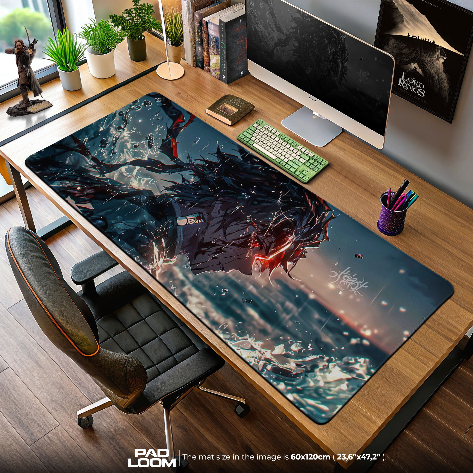 Demon Slayer Tanjiro Kamado Rage Mouse Pad – Anime Gaming Desk Mat