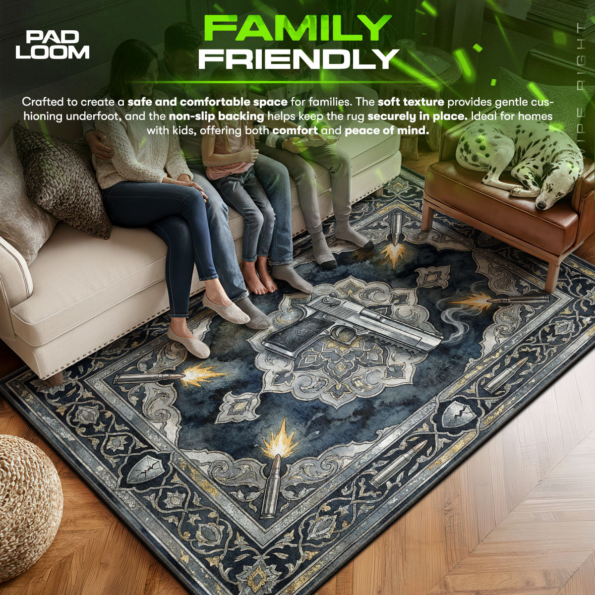 Desert Eagle Hand Cannon Rug - CS2 Chair Mat