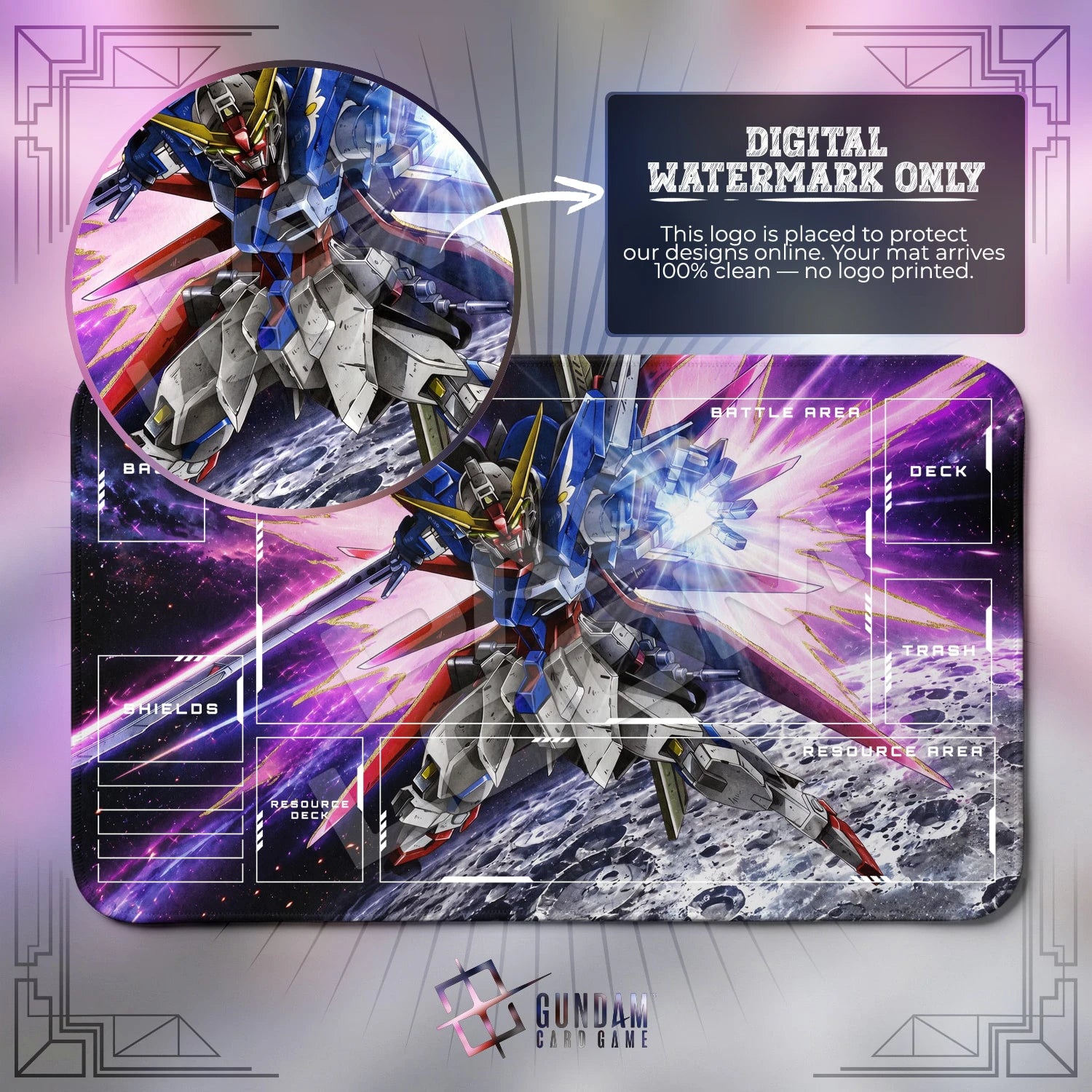 Destiny Lunar Playmat - Gundam TCG Card Game Mat