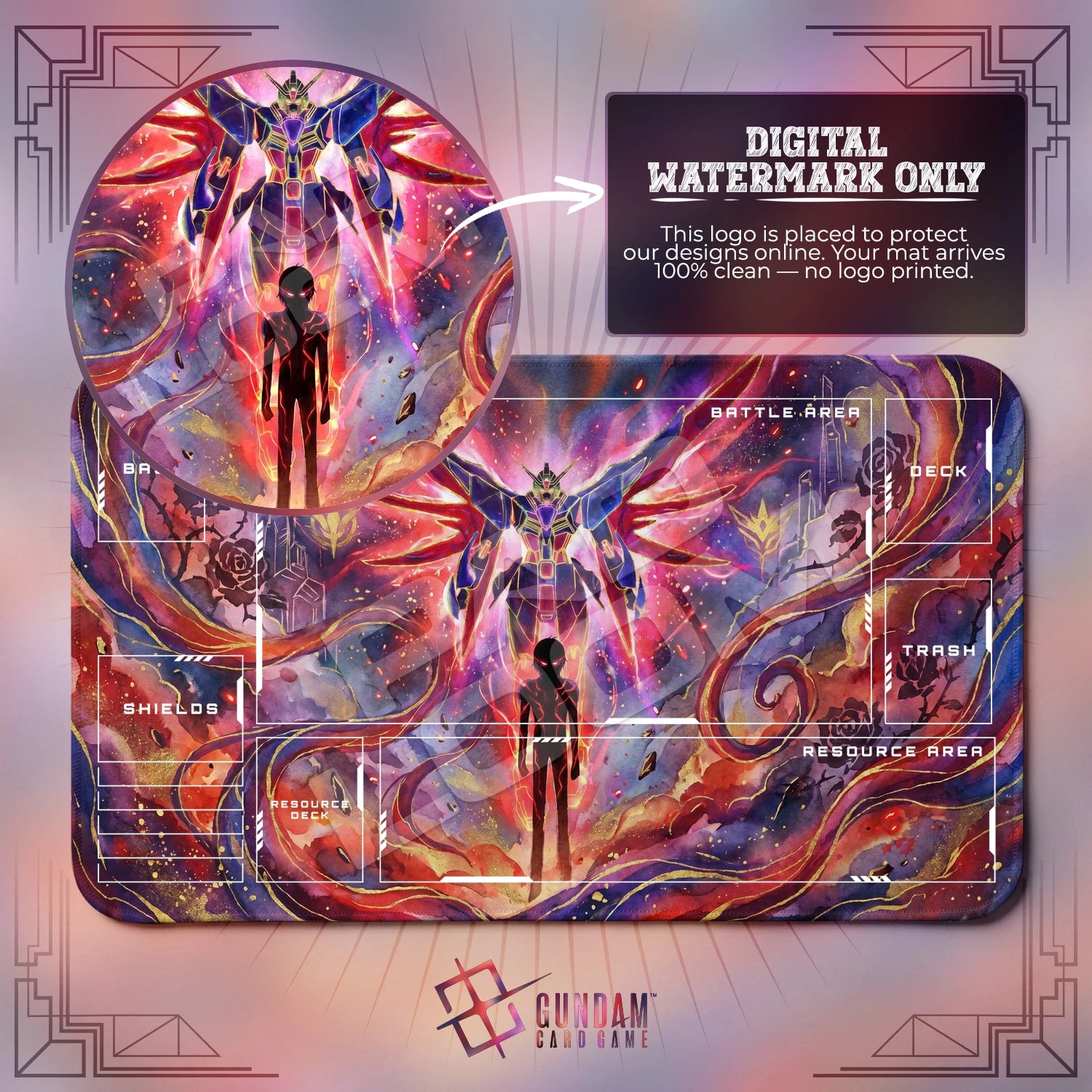 Destiny Resonance Playmat - Gundam TCG Card Game Mat