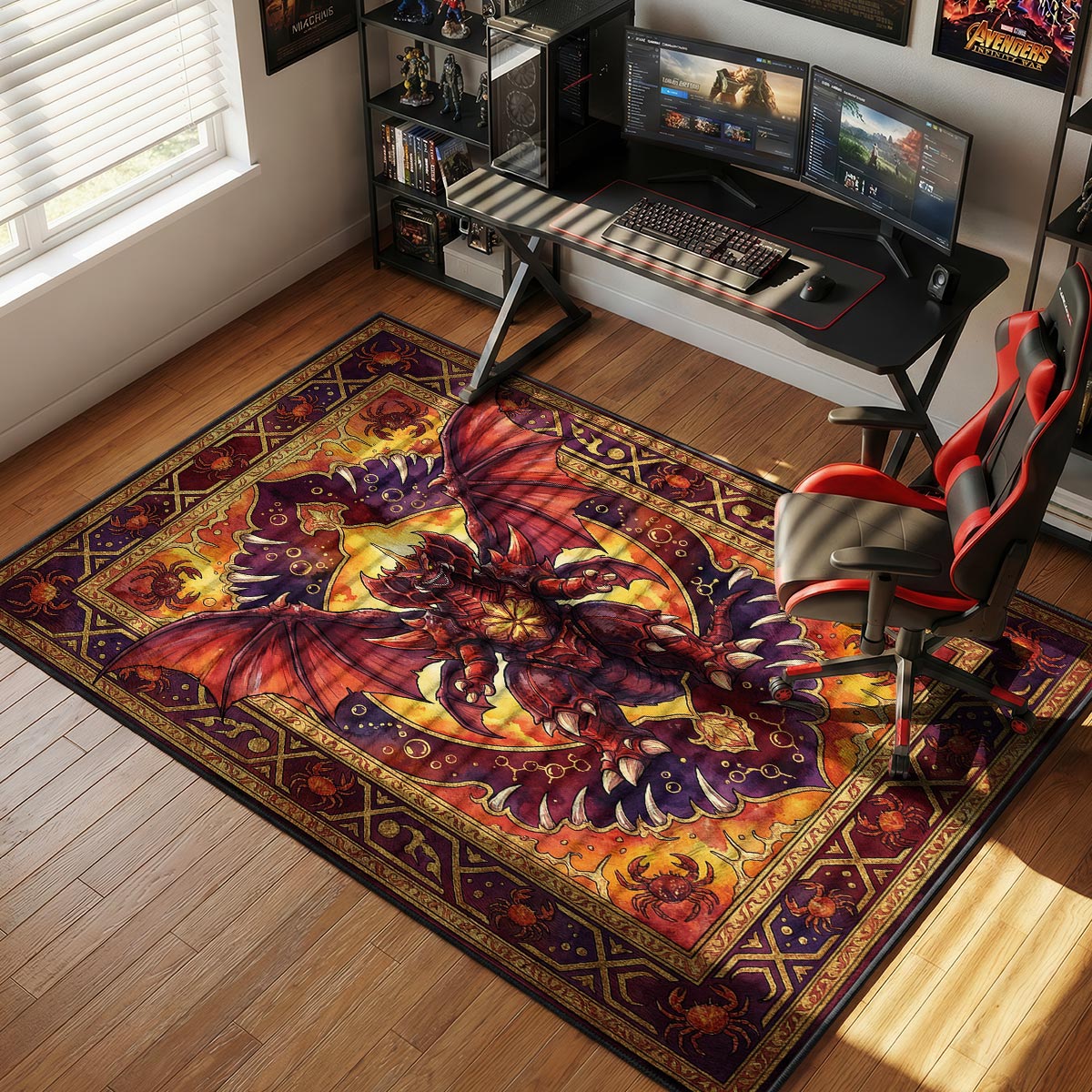 Destoroyah Oxygen Destroyer Godzilla Room rug — main product view