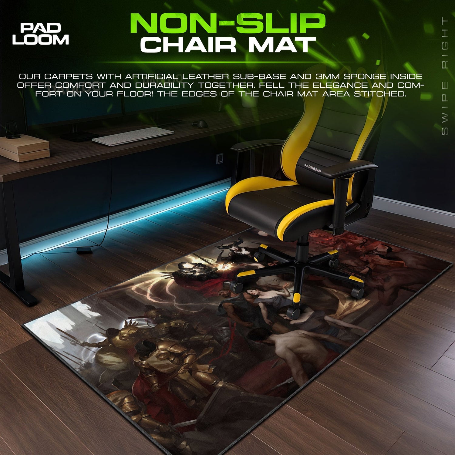 Diablo Mouse Pad, Eternal Conflict Gamer Desk Mat Padloom