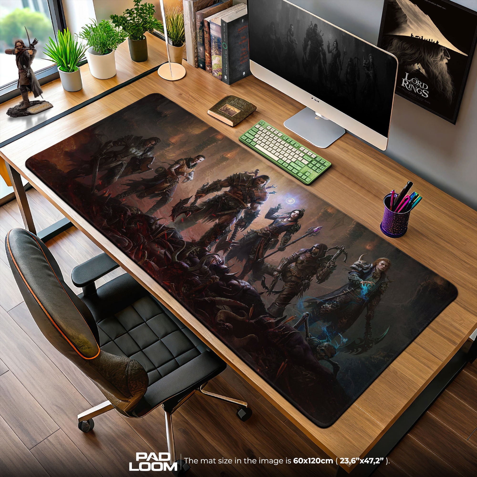Diablo Mouse Pad, Heroes of Sanctuary Gamer Desk Mat