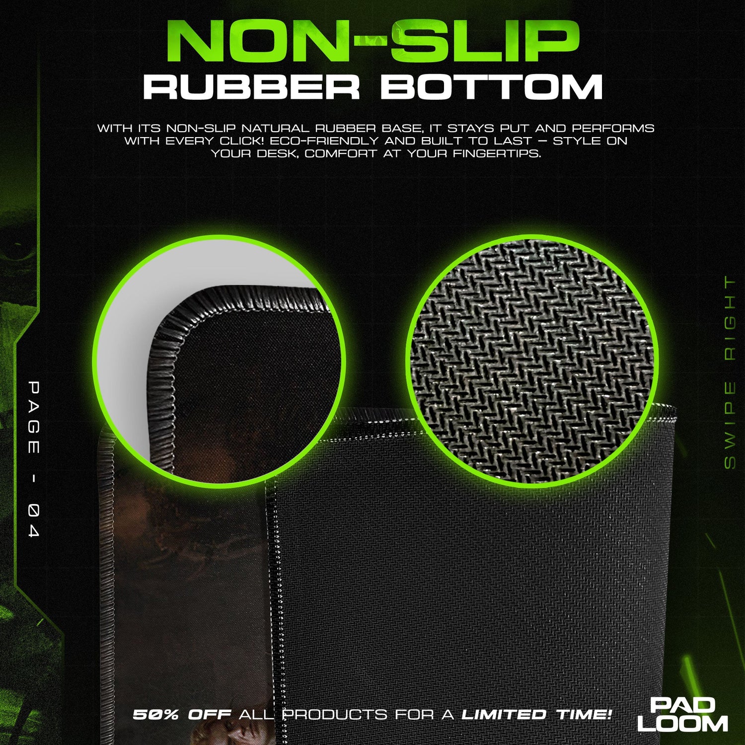 Diablo Mouse Pad, Heroes of Sanctuary Gamer Desk Mat Padloom