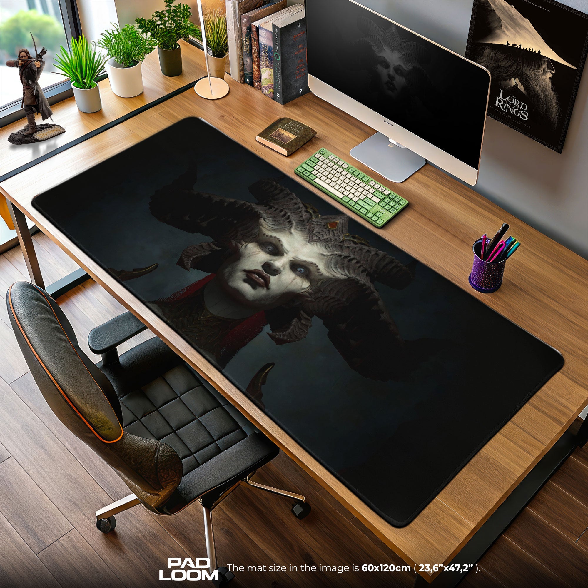 Diablo Mouse Pad, Lilith Dark Queen Gamer Desk Mat