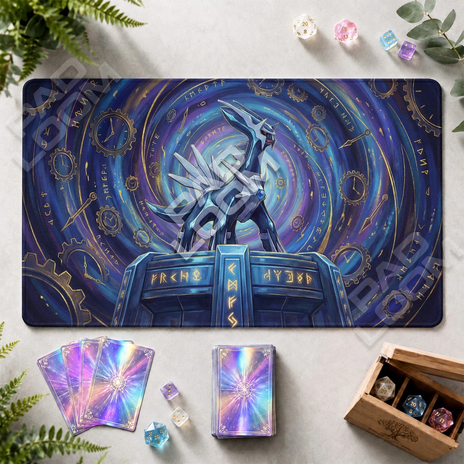 Dialga Time Playmat - Pokemon TCG Mat - view 2