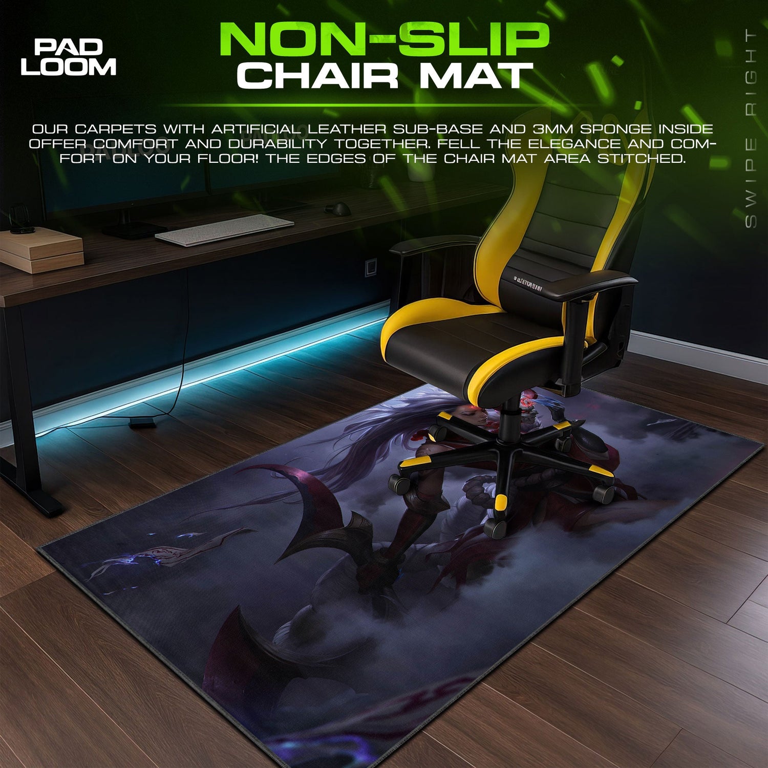Diana Blood Moon Mouse Pad, League of Legends Gaming Desk Mat Padloom
