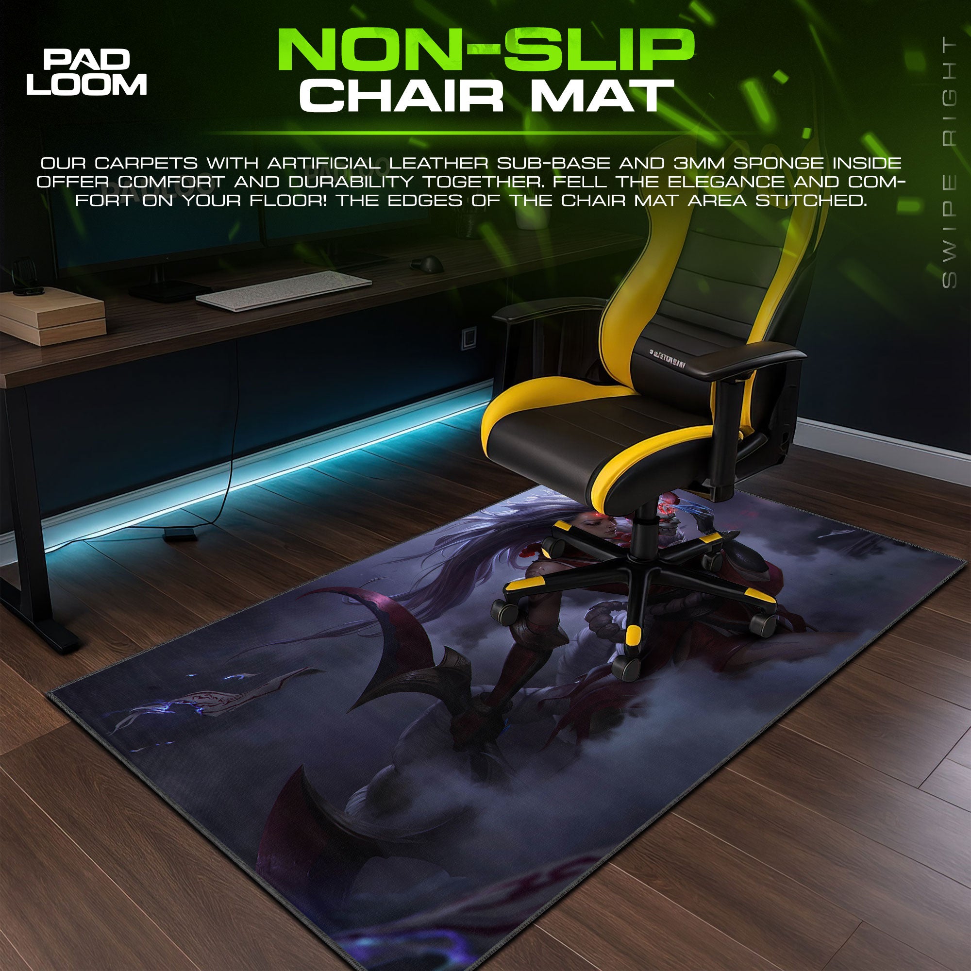 Diana Blood Moon Mouse Pad, League of Legends Gaming Desk Mat