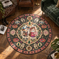 Dipper und Mabel Tagebuch Gravity Falls runder Teppich im Wohnraum - Gravity Falls Stuhlmatte