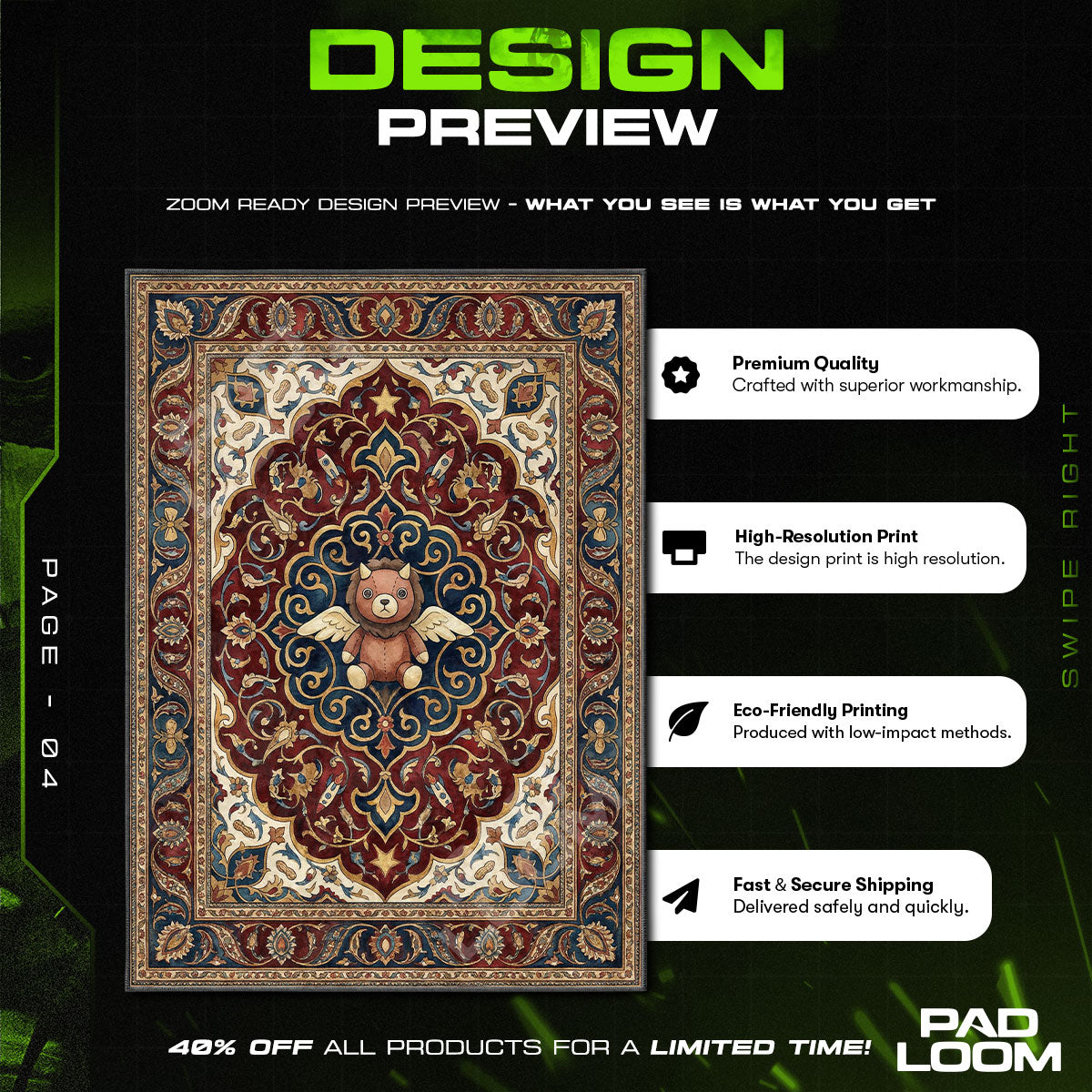 Director Chimera Plush Rug - Spy x Family Chair Mat