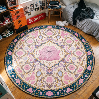 Ditto Medallion Round Rug - Pokemon Chair Mat